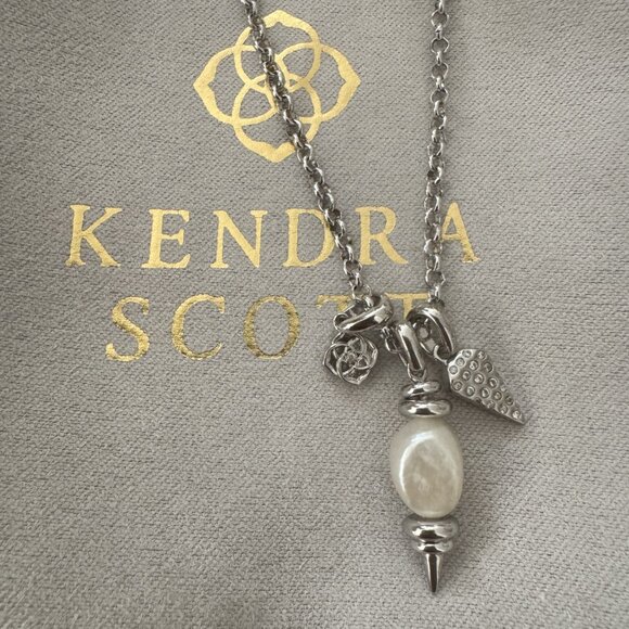 Kendra Scott Silver Demi Charm Necklace - Picture 1 of 7